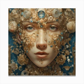 The Anatomy Of A Human Head Made Of Different Styl (2) Canvas Print