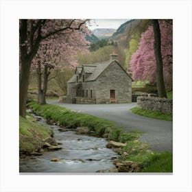 Cottage In Bloom Canvas Print