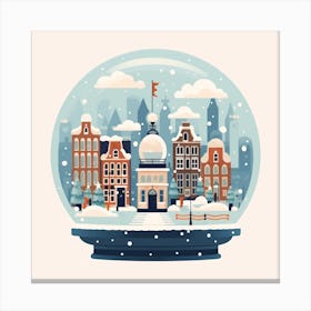 Amsterdam Netherlands 5 Snowglobe Canvas Print
