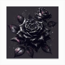 Black Roses Canvas Print