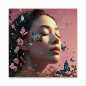 Butterfly In The Sky Canvas Print