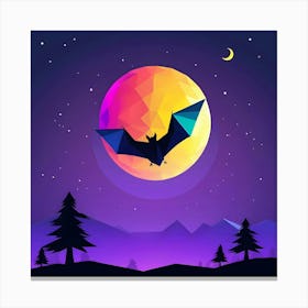 Bat In The Sky Canvas Print