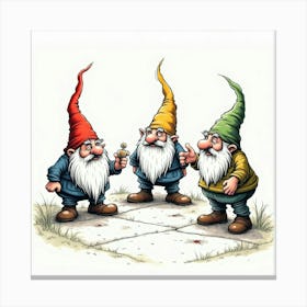 Gnomes Canvas Print
