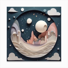 Paper Art Canvas Print