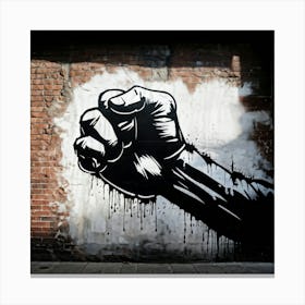 Fist graphic 1 Canvas Print