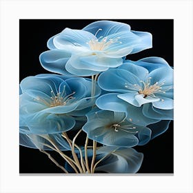 Blue Flowers Canvas Print