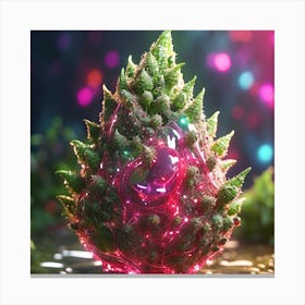 Flowering Marijuana Plant Canvas Print