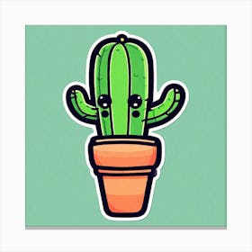 Cute Cactus 7 Canvas Print