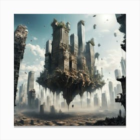 Futuristic City 12 Canvas Print