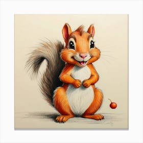 Cute Squirrel Canvas Print