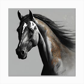 Horse Painting, 1 Canvas Print