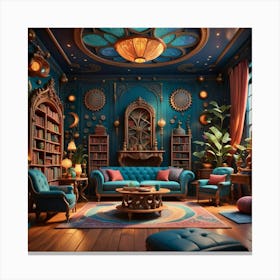Islamic Living Room Canvas Print