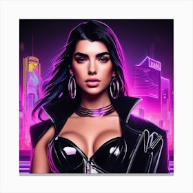 dua lipa art print portrait Canvas Print