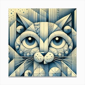 Jasper Tower City Cat Canvas Print