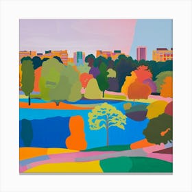 Abstract Park Collection Primrose Hill London 1 Canvas Print