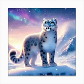 Snow Leopard 5 Canvas Print