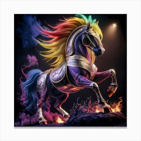 Rainbow Horse Canvas Print