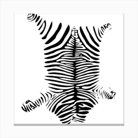 Zebra Hangout Art Print Canvas Print