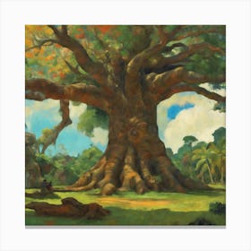 The Large Tree, Paul Gauguin 2 Canvas Print