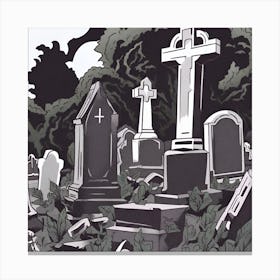 Graveyard 12 Canvas Print