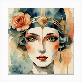 Deco Woman 2 Canvas Print