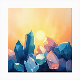 Crystals In The Sun Canvas Print