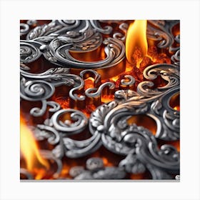 Flames Of Fire 2 Canvas Print