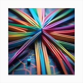 Colorful Origami Canvas Print