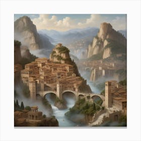 Fantasy City Canvas Print