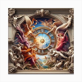 Clock Of The Gods Canvas Print