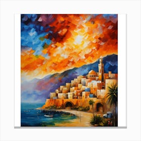 Sunset In The City Canvas Print