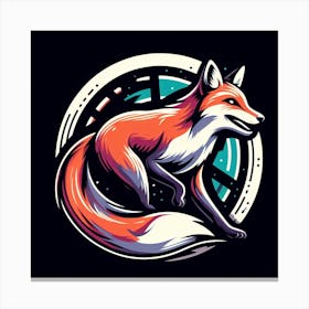 Fox Logo Canvas Print