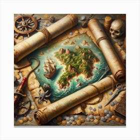 Pirates Of The Caribbean Canvas Print