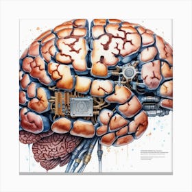 Human Brain 25 Canvas Print