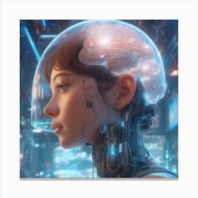 Futuristic Girl 7 Canvas Print