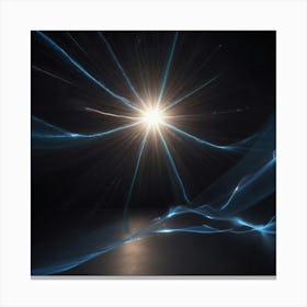 Abstract Light Rays Canvas Print