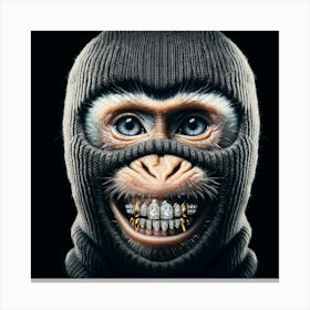 Monkey With Teeth Canvas Print