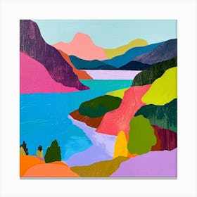 Colourful Abstract Nahuel Huapi National Park Argentina 3 Canvas Print