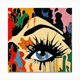 Eye Of The Woman Canvas Print