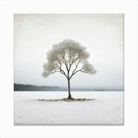 Lone Tree Art Print Canvas Print