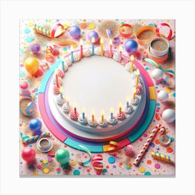 Birthday Cake Canvas Print