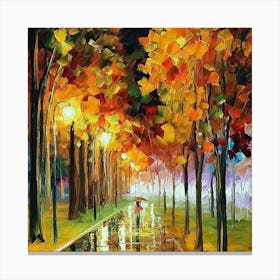 Autumn Park Canvas Print