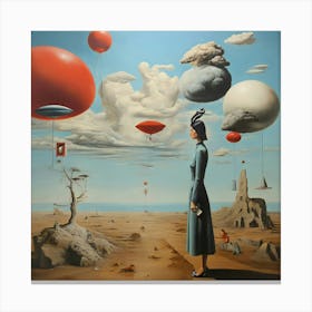 'The Woman In The Sky' 1 Canvas Print