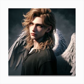 Male angel Canvas Print