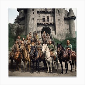 Knights Of The Round Table Canvas Print