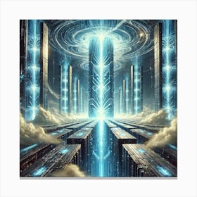 Energy Pillars Stratospheric Sovereigns Canvas Print