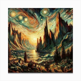 Starry Night 13 Canvas Print