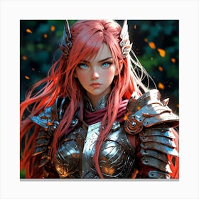 Default A Gracefully Fierce Anime Warrior Princess (3) Canvas Print