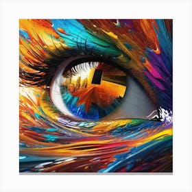 Colorful Eye Canvas Print