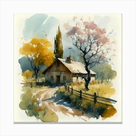 Watercolor Painting Canvas Print